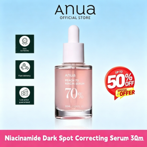 ANUA Peach 70% Niacinamide Serum brightening hydrating face serum hyperpigmentation treatment reducing melanine daily clean beauty 30ml