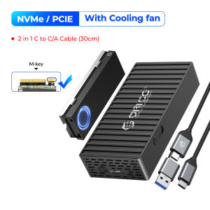 ORICO M.2 NVMe SSD Enclosure Container Design 10Gbps M2 SATA SSD Case USB3.1 Gen2 Type-C Output for Laptop Computer Accessories