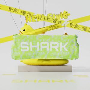 Shark slippers for summer couples cool home slippers funny non-slip cartoon design suitable for men to wear outside casual and durable