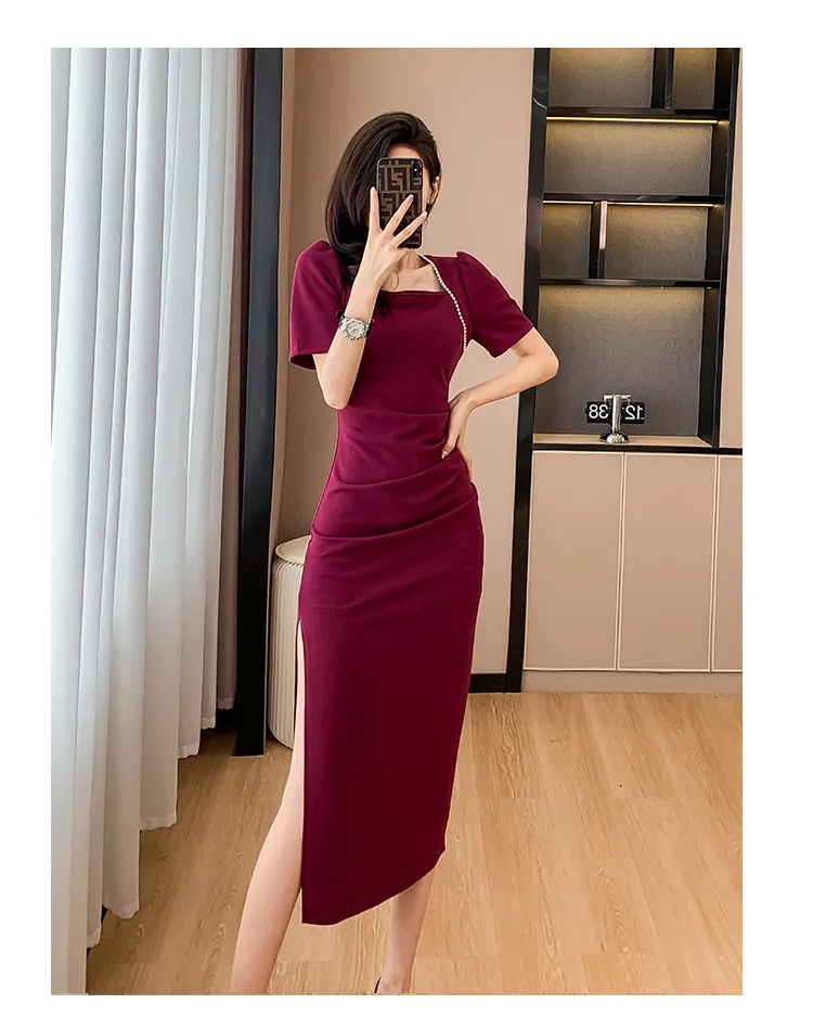 L Lickey Summer New Korean Style High End Elegant Fashion French Casual Ladies Dress Lazada