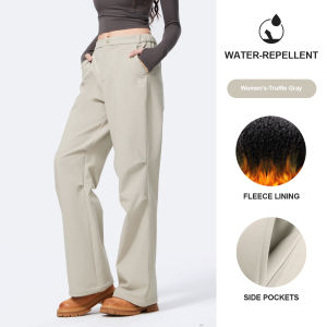 Camel Womens Warm Plus Fleece Pants Water-repellent Sport Trousers