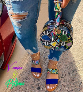 [Free Shipping] Clearance Sale! Summer Best-Selling New Fashion Snake Pattern WomenS Flat Slippers