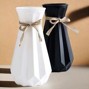 Bình Hoa Decor Giả Gốm Cao Cấp 30cm – Cắm Hoa Tươi Hoa Khô Trang Trí Phòng Khách
