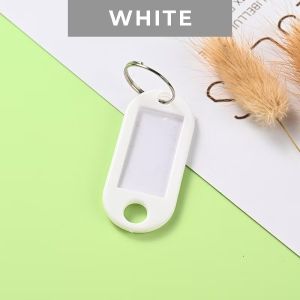 【Local Seller】20Pcs Plastic Key Tag Keychain Label School Office Room ID Name Phone Number Keys Tags Marker Organize