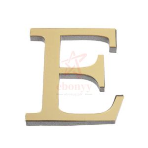 【Fast Delivery】Brand New High Quality 26 Gold Letters DIY 3D Mirror Acrylic Wall Sticker Decals Home Decor Wall Art Mural Smooth Clean Flat
