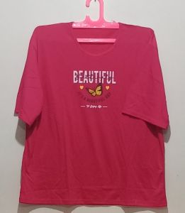 atasan wanita kaos super jumbo ld 134 cm/fit to 6xl