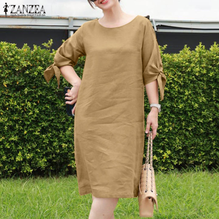 melissa sweet a line wedding dress James Brown - Shift Dress Linen Cotton Black | Dresses main image 0