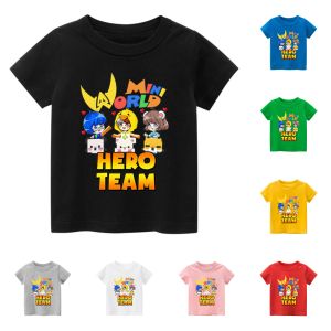 Áo thun trẻ em HERO TEAM 3  8 màu áo đầy đủ size có big size áo thun cho bé Cotton King Cotton
