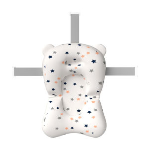 VREN Baby Shower Bath Tub Pad Non-Slip Bathtub Seat Support Mat Newborn Safety Security Bath Support Cushion Foldable Soft Pillow