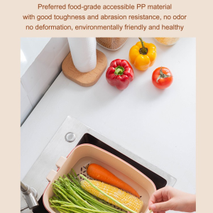 Spacesaving Kitchen Colander with Creative Design for Fruit Storage and Cleaning