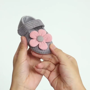 Spring Autumn Baby Shoes Solid Color Baby Girls Prewalker Anti-slip Shoes First Walking Casual Baby Girls Soft Shoes