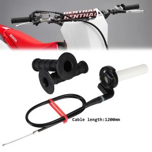 sapid 7/8" 22mm Throttle Handle Grips & Cable For 50cc 90cc 110cc 125cc 140cc 200cc 250cc Pit Dirt Bike Pocket Motorcycle Quad ATV 6K3Q2