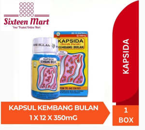 KAPSIDA Kembang Bulan Bersih Darah 1 x 12 Kapsul 350MG (SG)