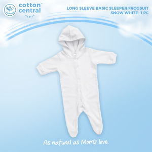 Cotton Central™ Basic Long Sleeves Sleeper Bodysuit Frogsuit Newborn Infant Baby Stuff