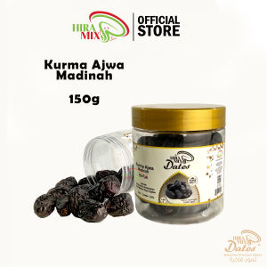 Ramadan Promo HiraMix Kurma Ajwa Medinah Premium AA Large Size New Stock 150g/250g/500g/1kg
