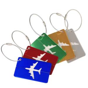 Travel Suitcase Bag Name Address Label Travel Accessories Aluminum Alloy Waterproof Luggage Tag
