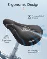 Bike Seat Cushion, Comfort Bike Seat Cover for Men Women, Exercise Bicycle Seat Cushion Padded Cover Compatible with Peloton, Mountain Stationary Bikes, Ou. 
