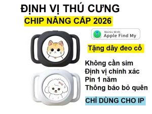 Định vị thú cưng vòng cổ thú cưng tặng dây đeo cổ tương thích IOS