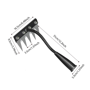 Iron Weeding 2.0 New 5/6/7/8 Teeth Carbon Steel Garden Weeder s Iron for Yard Lawn and Garden Heavy-Duty Garden Hand Weeder Puller Tool for Gardening and Weedings