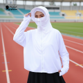 Hitjab - Sun Protection Short Jacket Climacool Jaket Olahraga Anti Matahari Sport Polos 8990. 