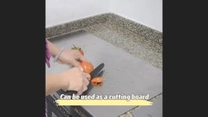 🇸🇬SG Ready Stock🇸🇬 Stainless Steel Chopping Board 304 Anti Bacterial Cutting Board Easy Clean Kitchen Food Prep Non Slip