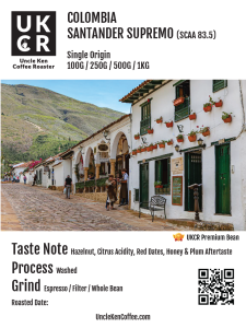 UKCR - Colombia Santander (Washed) 100% Arabica Coffee 250g/500g/1kg