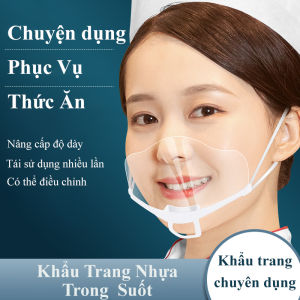 Khẩu trang nhựa trong suốt BTOOL Khẩu trang trong suốt che miệng khi giao tiếp chế biến thức ăn phun xăm làm spa