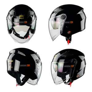 Mũ Bảo Hiểm 3/4 Royal M268 2 Kính Tem Cờ Mỹ Chính Hãng ( Tặng Kèm Khăn Trùm + Túi Đựng )