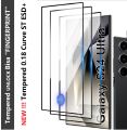 JAZZ FE Tempered USE fingerprint To Unlock - CLEAR For Samsung Ai Galaxy S24 S24FE S24+ S24Ultra S23 S23+ S22 S22+ S21 S21+ Tempered Kaca ESD+ Temperd Glass ESD + Tempred White Putih transparant Transparent Black Gores yang  CLEAR Tipis Thin 5G ULTRA Plus. 