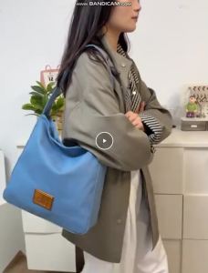 ALO Solid Hobo Shoulder Bag Wide Strap Design Simple Lightweight Daily Shopping Tote Bag