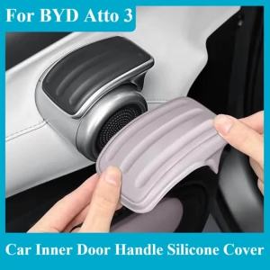 sapid For BYD Atto 3 2022-2025 Car Inner Door Handle Silicone Cover Protector Anti-scratch Dustproof Car Interior Accessories 9P7B6