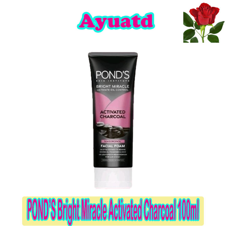 Ponds Facial Wash Bright Miracle Activated Charcoal 100ml Lazada