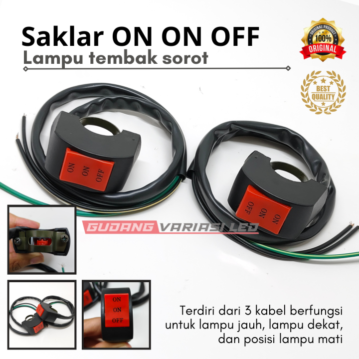 Saklar ON ON OFF 2 in 1 Saklar mudah lampu Tembak | Lazada Indonesia
