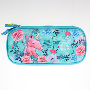Korean Version Of Childrens Pencil Case Female Pupils Pencil Bag Rose Unicorn Cute Large-Capacity Pen Box School Supplies