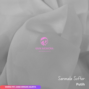 Per50cm New Sarmala Softer Premium Polos Berbagai Warna Lebar 150 cm Kain Gamis Kain Memora