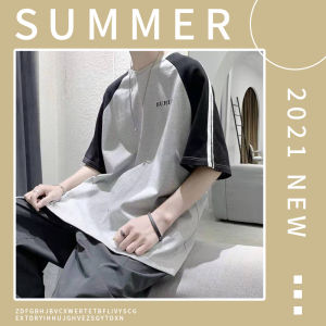 QDshop เสื้อแฟชั่นเกาหลีคุณผู้ชาย ใครใส่ก็เทห์ แขนสั้น เนื้อผ้าดีมาก ราคาสบายกระเป๋าสุด