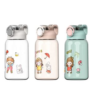 Rekomendasi Botol Minum Anak Bahan material Food Grade 284 Bening Transparant Karakter Lucu Botol Anti Tumpah Anti Pecah Kapasitas 600ml