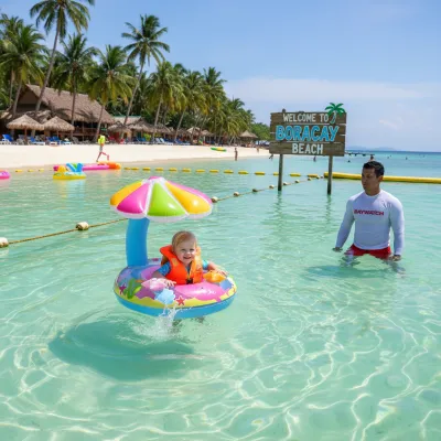Childrens Inflatable Sunscreen Swimming Ring with Bell Toys for Kids - Baby Floating Boat Infants water toys