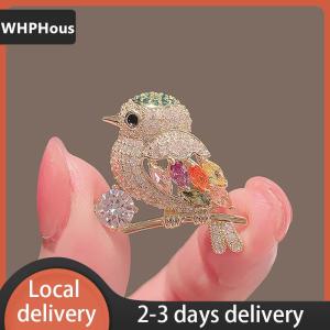 [COD] WHPHous Ship within 24 hours Fashion Lovely Birds Butterfly Flower Brooches For Women Coat Dress Lapel Pin Anti-glare Fixed Sweater Clothing Accessories Gifts