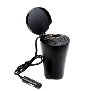 150W Vehicle Inverter DC12V to AC110V Adapter with Double USB Port for Laptops Smartphones For Long Journey Adapter