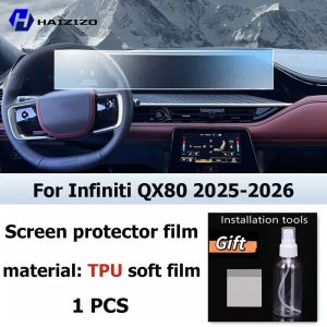secr For INFINITI QX80 2025-2026 Car interior Matte Screen Protector console GPS Navigation LCD screene TPU film Scratch resistant 2B5Z7