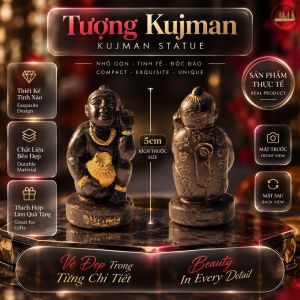 Tượng Tang Trí mini Cậu Bé Đen Nhỏ Gọn Để Bàn Làm Việc Mang Lại Cảm Giác Vui Vẻ