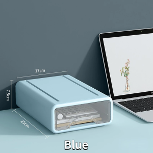 TTSM-MALL-Free installation drawer style desktop storage box free combination of cosmetics sorting storage box