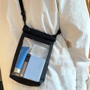 COPOTIYA Adjustable Strap Waterproof Phone Pouch Large Capacity Lightweight Crossbody Dry Bag Portable White Transparent Hanging Neck Bag The Water-Sprinkling Festival