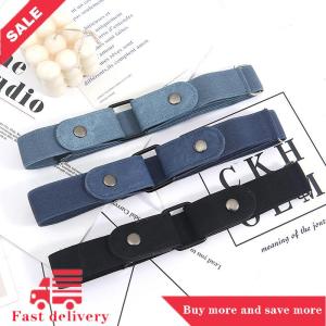[COD] Khóa thắt lưng miễn phí cho quần jeans không có khóa căng đàn hồi vành đai thắt lưng cho Phụ nữ nam giới không có rắc rối vành đai