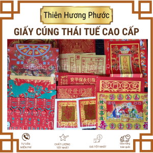 Giấy cúng thái tuế gồm vàng mã tiền vàng năm cao cấp