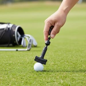 XIJIBAN Multifunctional Golf Club Cleaning Brush Heavy Duty Nylon Bristles Efficient Mini Golf Club Brush Professional Portable Golf Cleaning Accessory for Outdoor Golf Sports