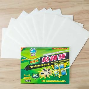 10/30/50/100 Pcs Fly Catcher Glue Board Fly Trap Board Traps Fruit Flies Kitchen Flies Pest Control