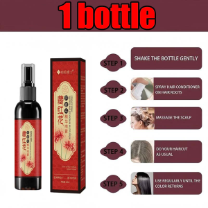 【ORIGINAL GENUINE】100ml Herbal hair blacking spray Gray White Hair Treatment Spray Serum Liquid Repair Fast Regrowth Nourish Damaged Scalpblack Hair Anti Loss Hair Care Women Men Hyperplasia Hair Loss Treatment Herbal Essence Promoting Regeneration