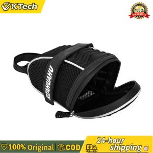 【Free Shipping】 1L Bike Saddle Bag Waterproof Bike Under Seat Pack Reflective Lightweight Bicycle Rear Bag MTB Road Bike Accessories